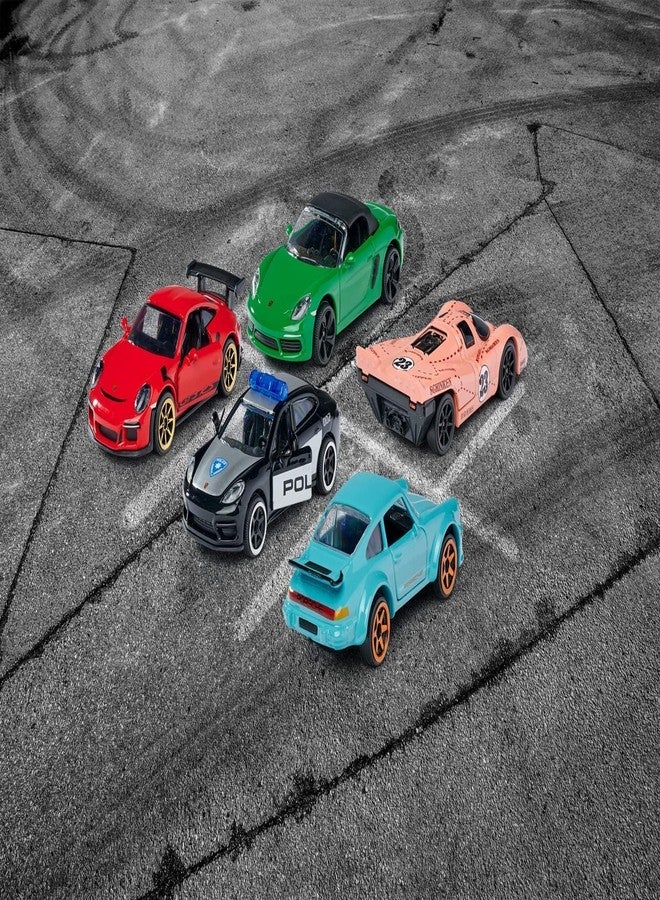 Smoby Majorette Porsche Gift Set With Colorful Racing Toy Cars With Rotating Wheels Features, Die Cast Vehicle, Scale 1:64, For Car Fans&Collector For 3+ Years Girls, Boys, Kids, Multicolor - Image 5